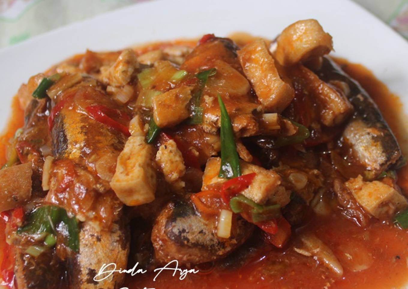 Tumis Sarden Tahu Putih