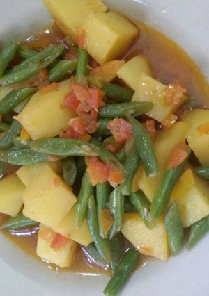 Foto resep Kentang Buncis Barbeqiu (versi Vegan)