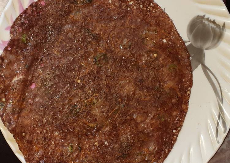 Mixed vegetable Ragi dosa