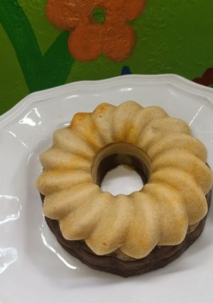 Foto resep Brownies keto kukus 2 rasa