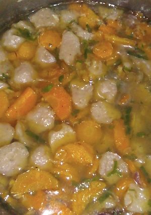 Foto resep Sop wortel bakso