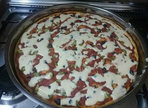 صورة لوصفة بيتزا 🍕