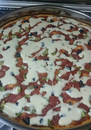 صورة لوصفة بيتزا 🍕