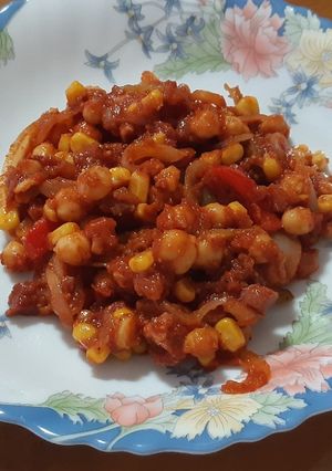 Una foto de Garbanzos con jamón