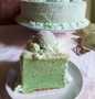 Resep Klepon Cake (Cake Dasar : Chiffon Cake Pandan Putih Telur) yang Lezat Sekali