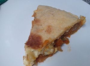 Una foto de Tarta de zapallo anquito vegetariana