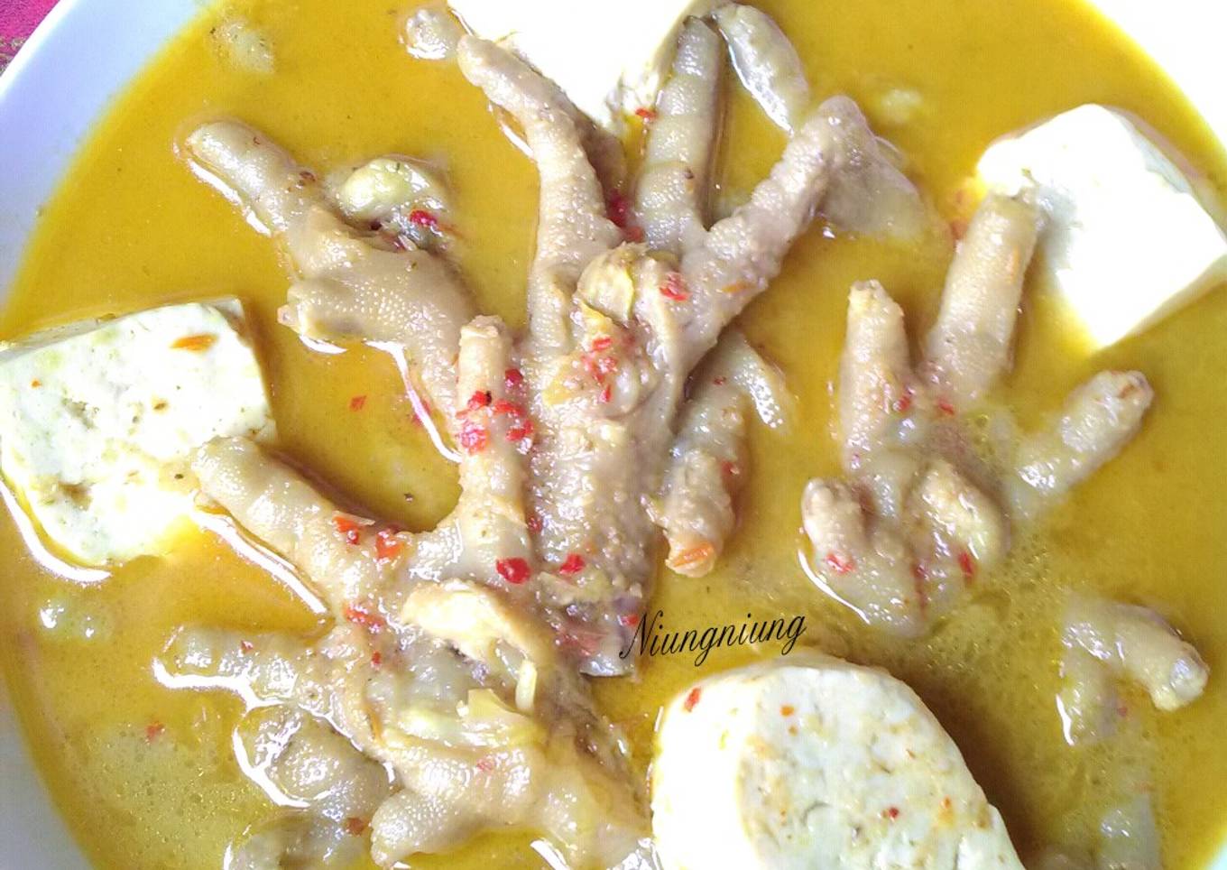 Gulai Ceker + Tahu