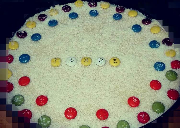 Tarta de chocolate blanco en frío