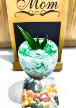 Foto resep Es Rumput Laut Santan Gula Merah