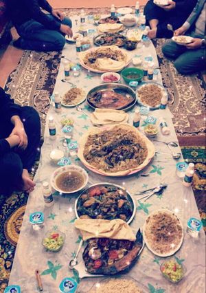 صورة لوصفة قوزي لحم او (الدليمية)