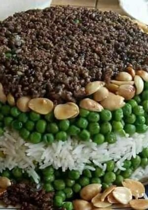 صورة لوصفة رز ببازيلاء