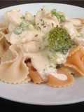 Pollo Alfredo con brócoli