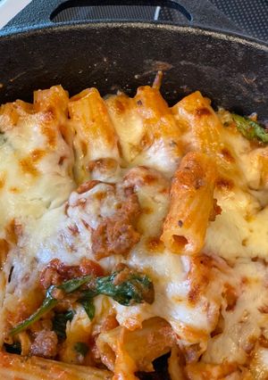 A picture of Sun-dried Tomato Basil Rigatoni.