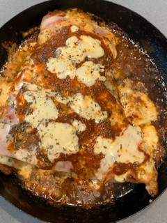 Una foto de Matambrito de cerdo a la Pizza