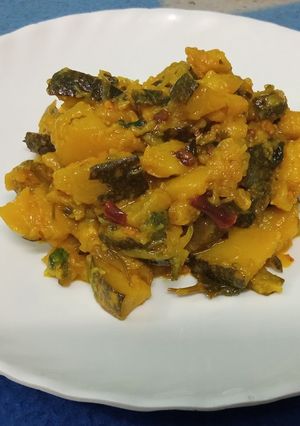 A picture of Spicy pumpkin curry.