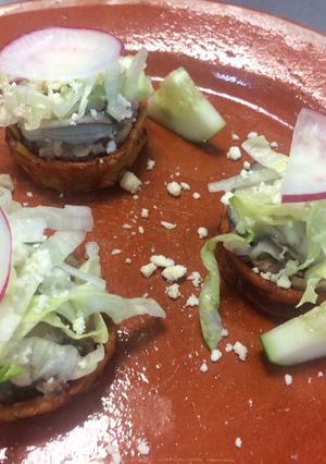 Una foto de Sopes de ostión (Nayarit)