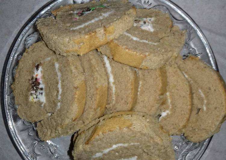 Bolu gulung simple no margarine