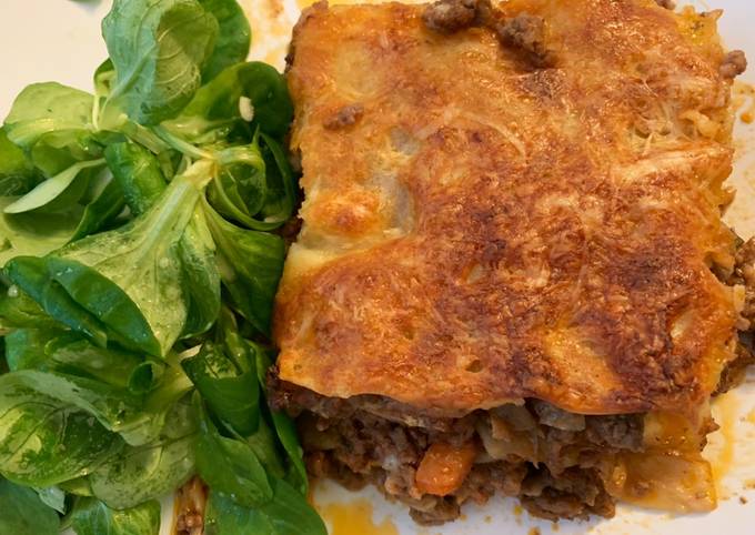 Bagaimana Membuat Beef lasagna (simple) Anti Gagal