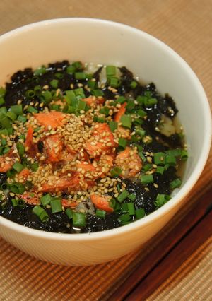 A picture of Salmon Ochazuke.