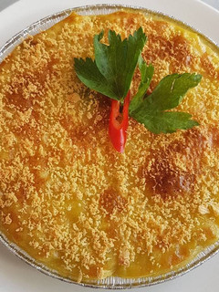 A picture of Baked Chicken Pie With Potato Cover (Pastel Tutup).