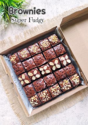 Foto resep Super Fudge Brownies (loyang sekat)