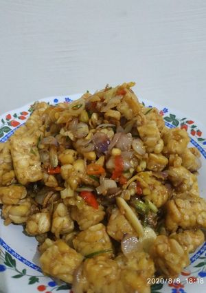 Foto resep Tempe goreng sambal matah
