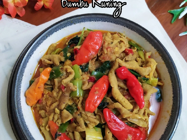 Cara Mudah Membikin Resep Usus Bumbu Kuning Daun Kemangi yang  Bikin Ketagihan Anti Ribet, Mantap Sekali