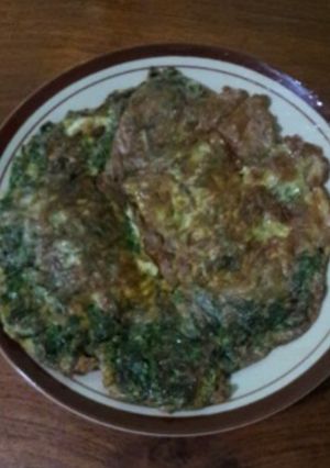 Foto resep Telur dadar pedes daun sho