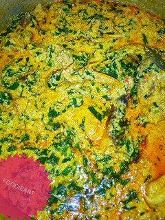 A picture of Egusi (melon soup).