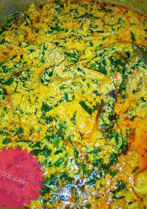 A picture of Egusi (melon soup).