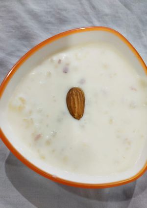 A picture of Sabudana kheer.