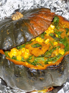 Una foto de Calabaza rellena