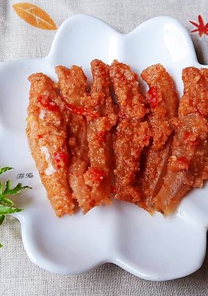 Hình của món Cá CƠM muối thính.