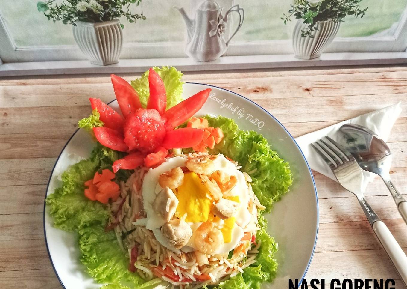 Langkah Mudah untuk Membuat Nasi Goreng Sayuran Ayam Udang, Sempurna