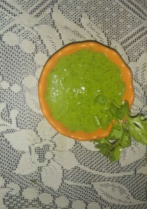 A picture of Curd Green chutney.