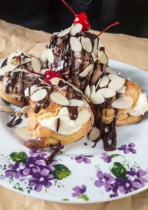 Foto resep Almond creme puff