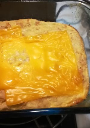 Una foto de Soufflé de jamón y queso