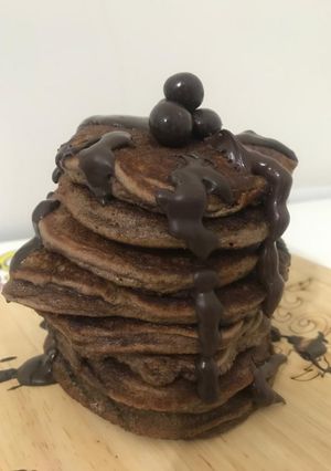 عکسی از دستور پنکیک شکلاتی محیا پز😋🍫🍪