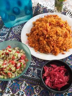 عکسی از دستور لوبیا پلو