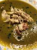 Crema di fagiolini e pomodorini con filetto di orata