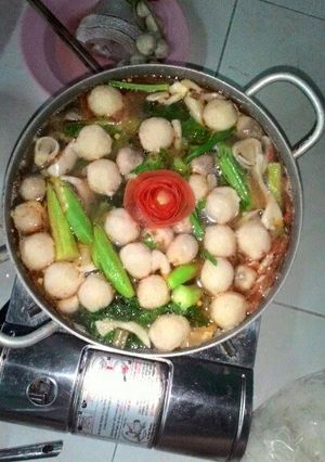 Hình của món Lẩu thập cẩm.