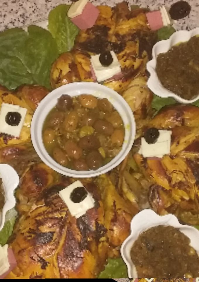 صورة لوصفة دجاج محمر بطريقة الأعراس