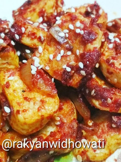Foto resep Dubu Jorim (Tahu Goreng Pedas Korea/Spicy Braised Tofu)