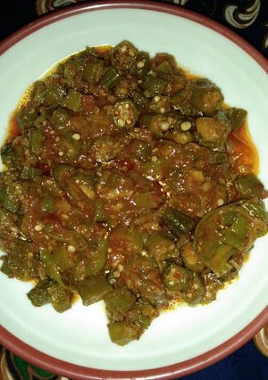 A picture of Bhindi ka salan.