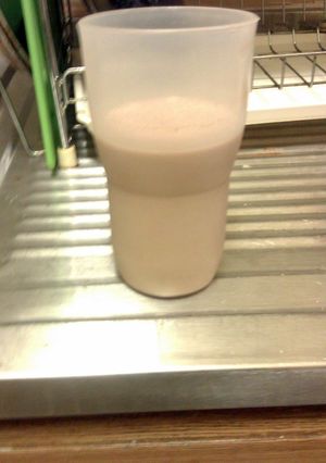 A picture of chocolate milk.