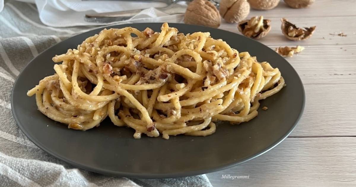 Ricetta Pasta con noci e mascarpone di Millegrammi di Donatella De Lella -  Cookpad