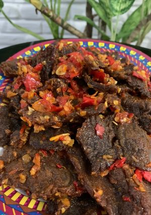 Foto resep Dendeng sapi balado kering