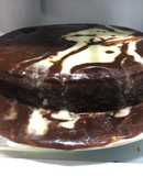 Chocolate Cake with Green Apple and Cream Cheese with Almond Flour