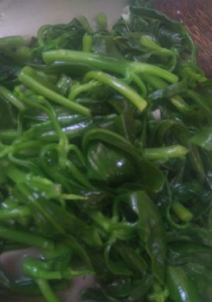 Foto resep Daun Ginseng Cah Ebi
