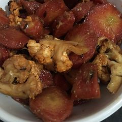 A picture of Gajar ka mitha achar.